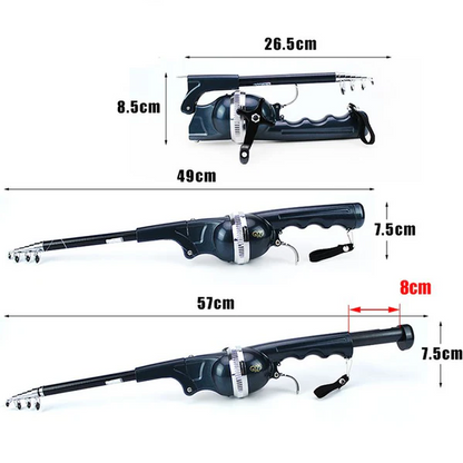 All-in-one Telescopic Fishing Rod Kit