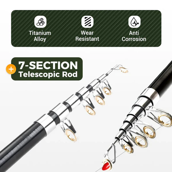 All-in-one Telescopic Fishing Rod Kit