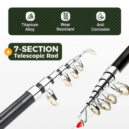 All-in-one Telescopic Fishing Rod Kit