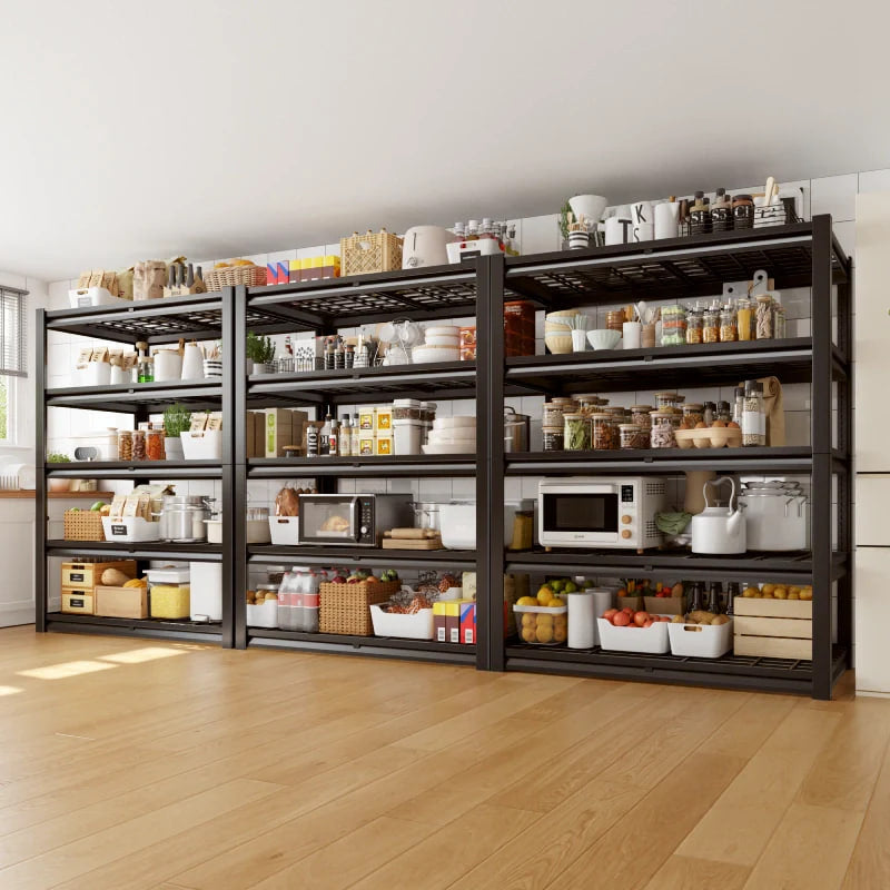 35.5"W x 72"H Storage Shelves 2500 LBS Adjustable Metal Shelving for Garage, Basement, Kitchen and Pantry - 2-Pack