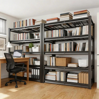 35.5"W x 72"H Storage Shelves 2500 LBS Adjustable Metal Shelving for Garage, Basement, Kitchen and Pantry - 2-Pack